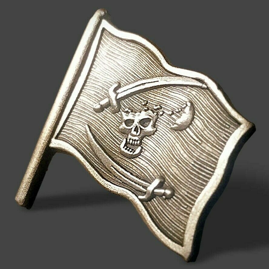 Pin Pewter 3-D Die-Cast Outright Mental Roger
