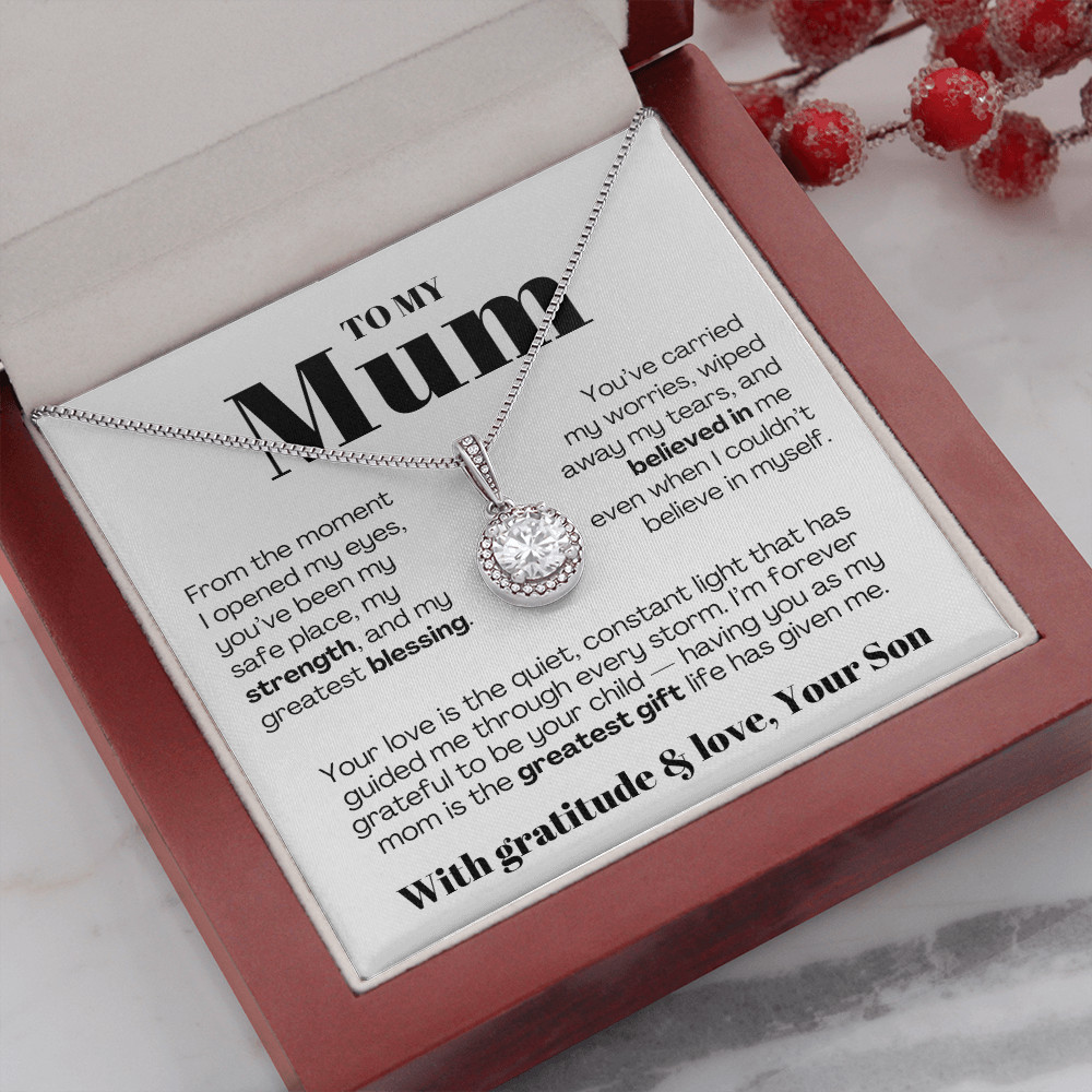 To My MOM necklace Mother’s day Birthday christmas heartfelt Gift from son
