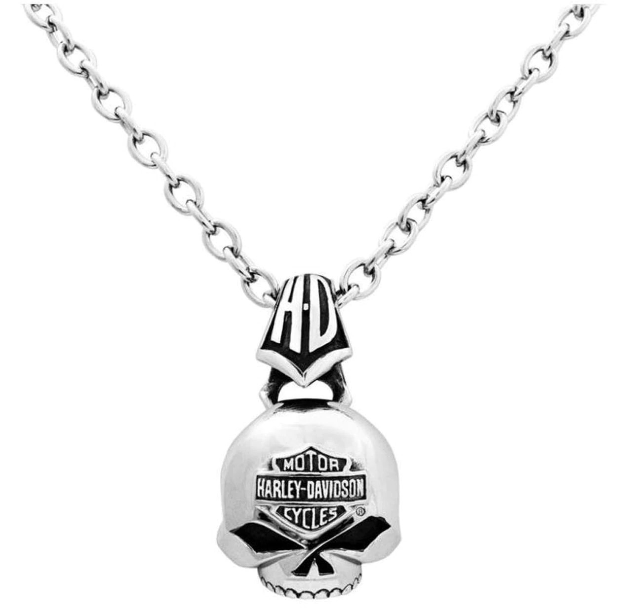 Harley-Davidson Men / Women Stainless Willie G Skull Necklace 170 / HSN0003