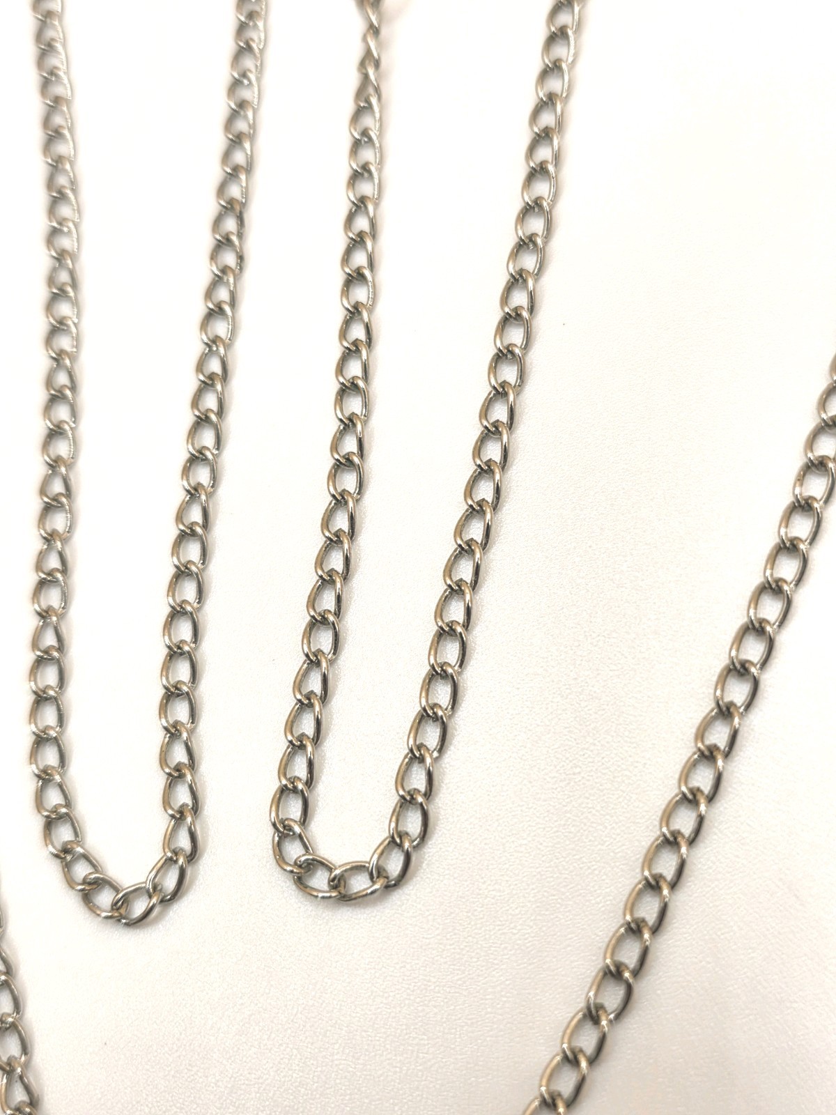 27-inch Silver Tone Estate Chain With Open Work Bar And Chain Tassel