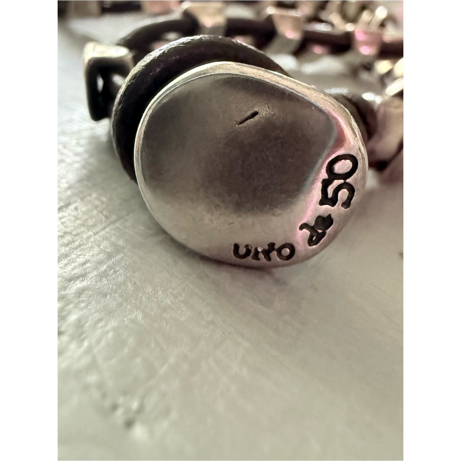 Uno de 50 Square Beaded Necklace