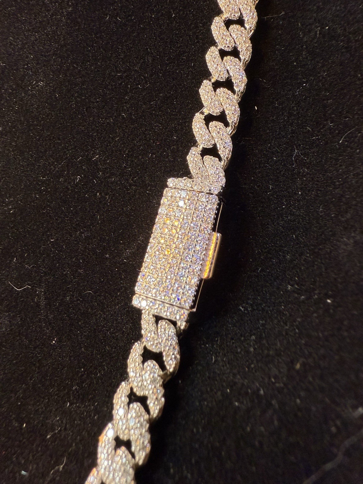22” 6.5MM SOLID 925 Sterling Silver (49g) Miami Cuban Chain with VVS Moissanite