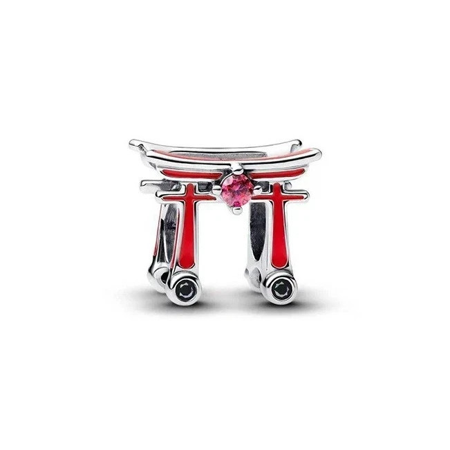Torii Gate Japan Charm 925 Sterling Silver Charm for Bracelet Necklace