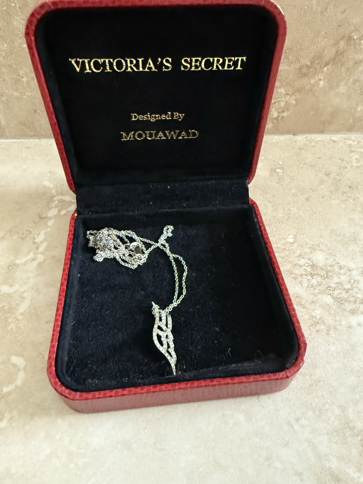 Victoria’s Secret collection Mouawad Rare angel wing necklace diamond 2004