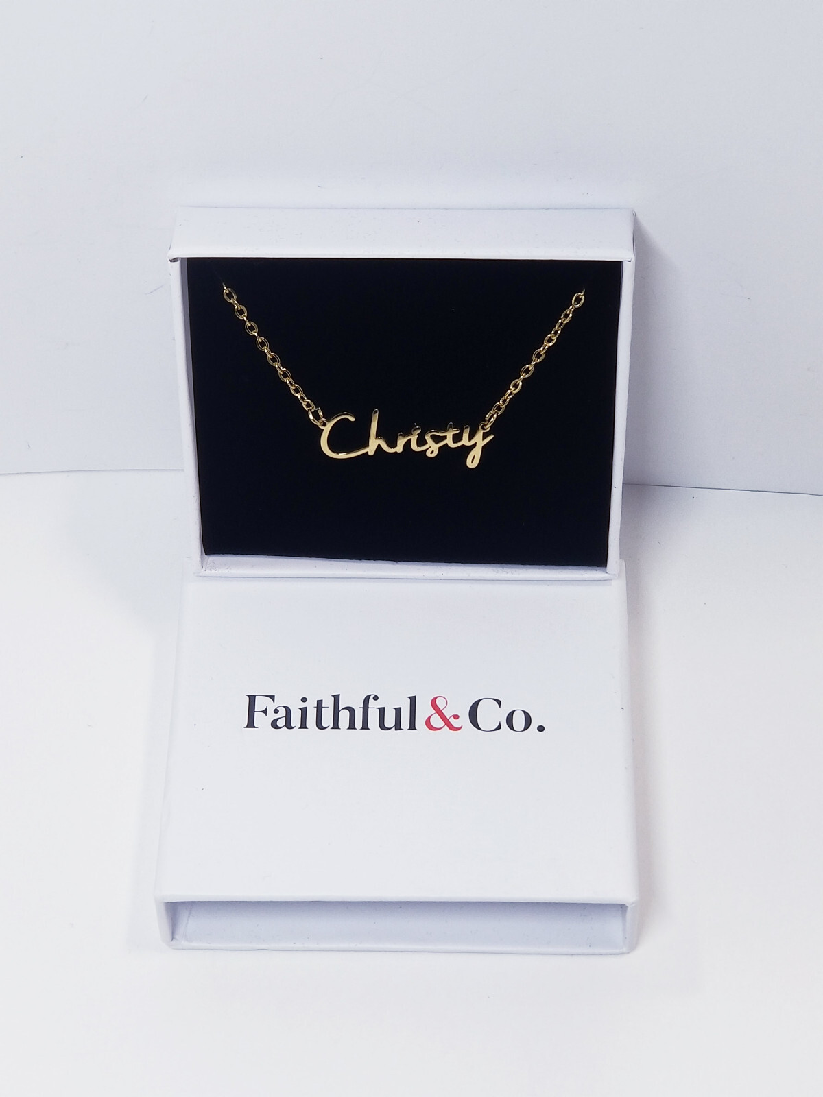 Faithful & Co. Personalized Inspiration Name Necklace