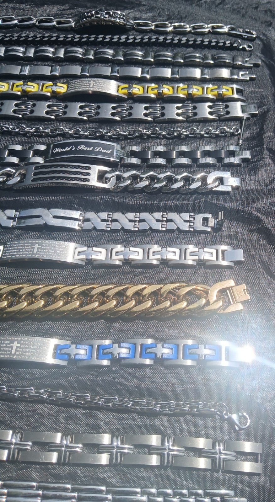 39 STAINLESS STEEL BRACLET LOT 🔥 SIZE 7″, 8″ 8.5″ ALL BRAND NEW