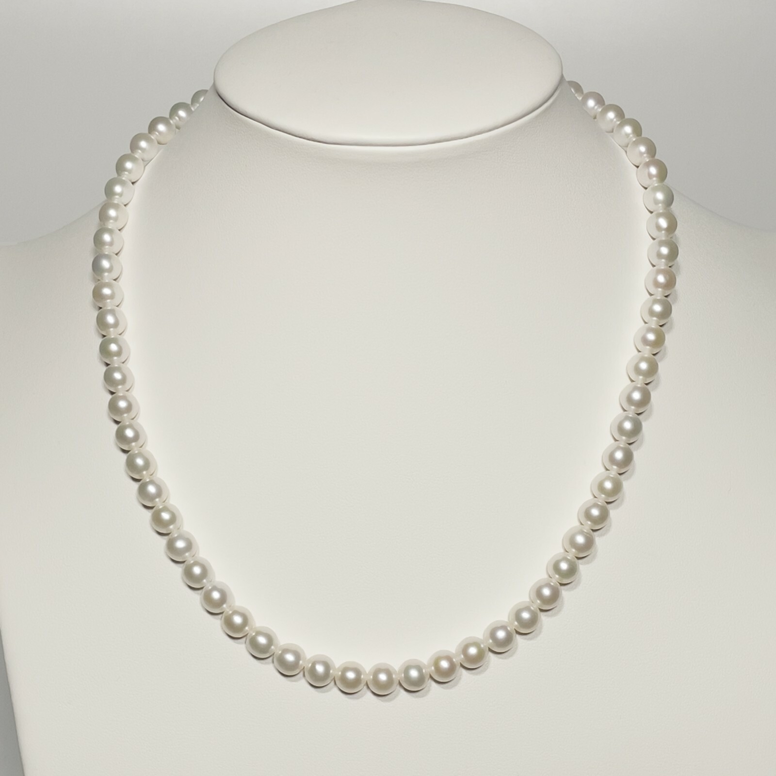 AAAA 16-22 Inch Japanese Akoya Pearl Necklace 6-8mm White Akoya Pearl Necklace