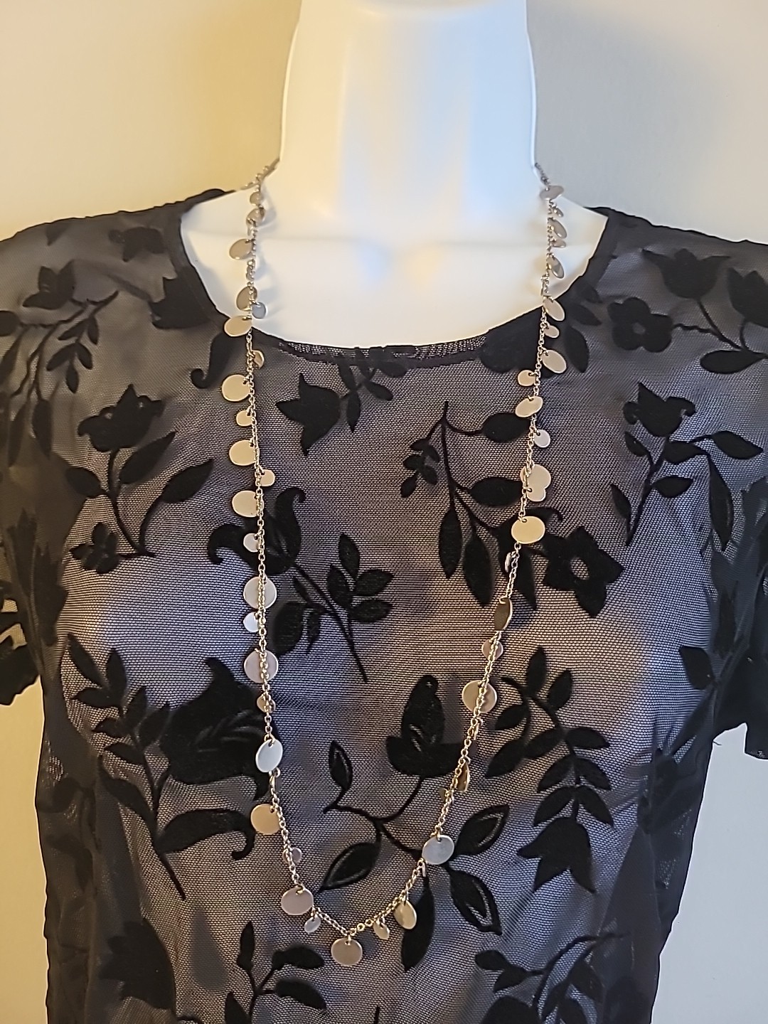 Lea Sophia Silver Tone Necklace