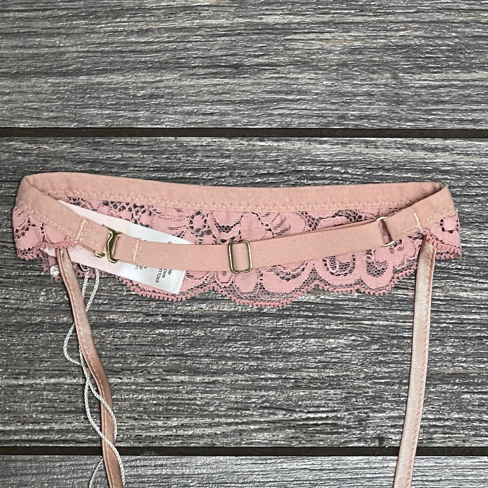 NWT Free people HAH All Choked Up Choker Lace Garter Necklace S M XL Copper Rose