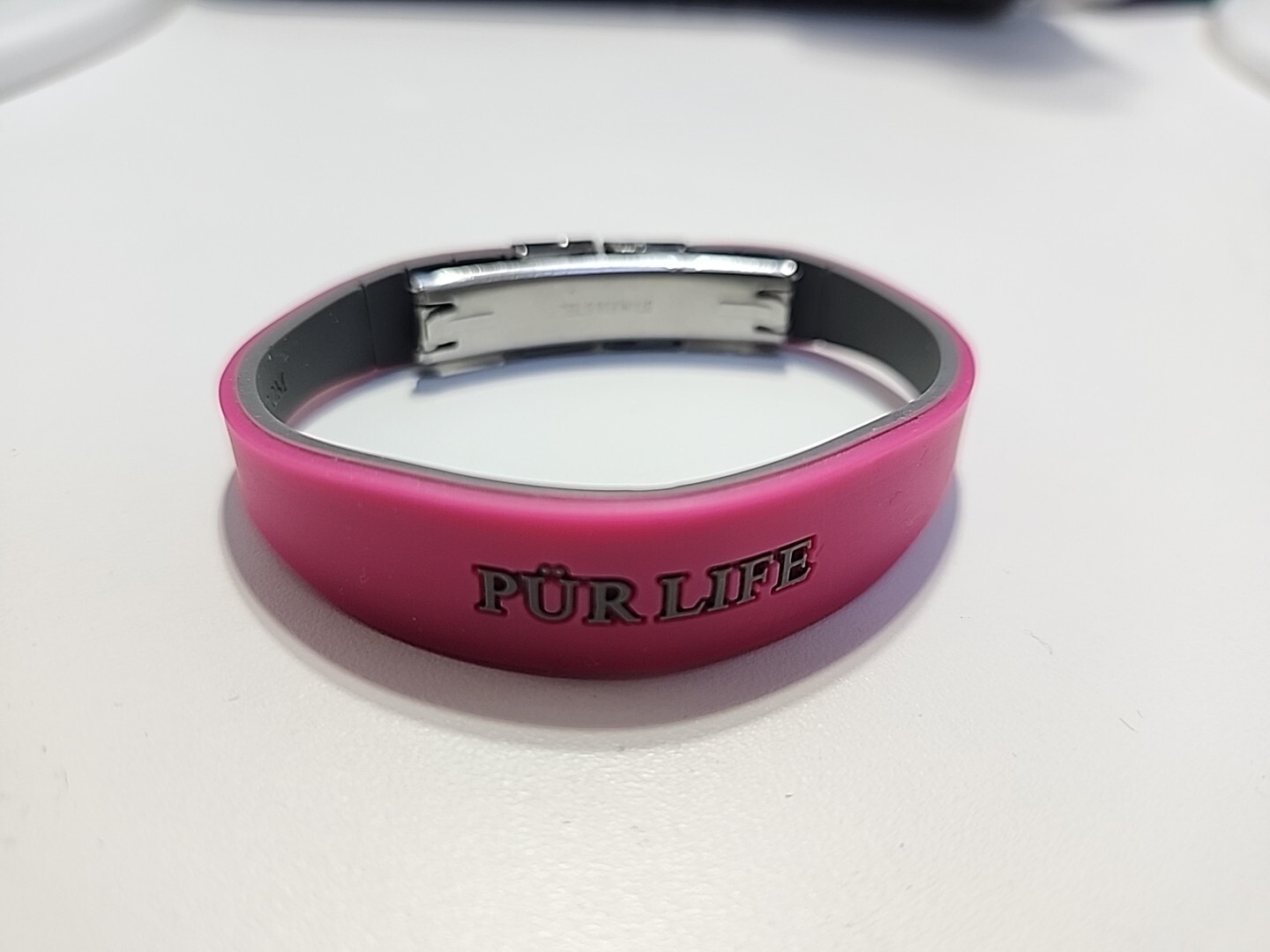 PUR LIFE Girly – Bracelet Sporty Pink & Grey Band Bangle