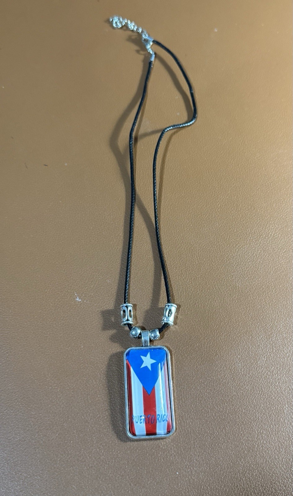 Puerto Rico Necklace with Flag