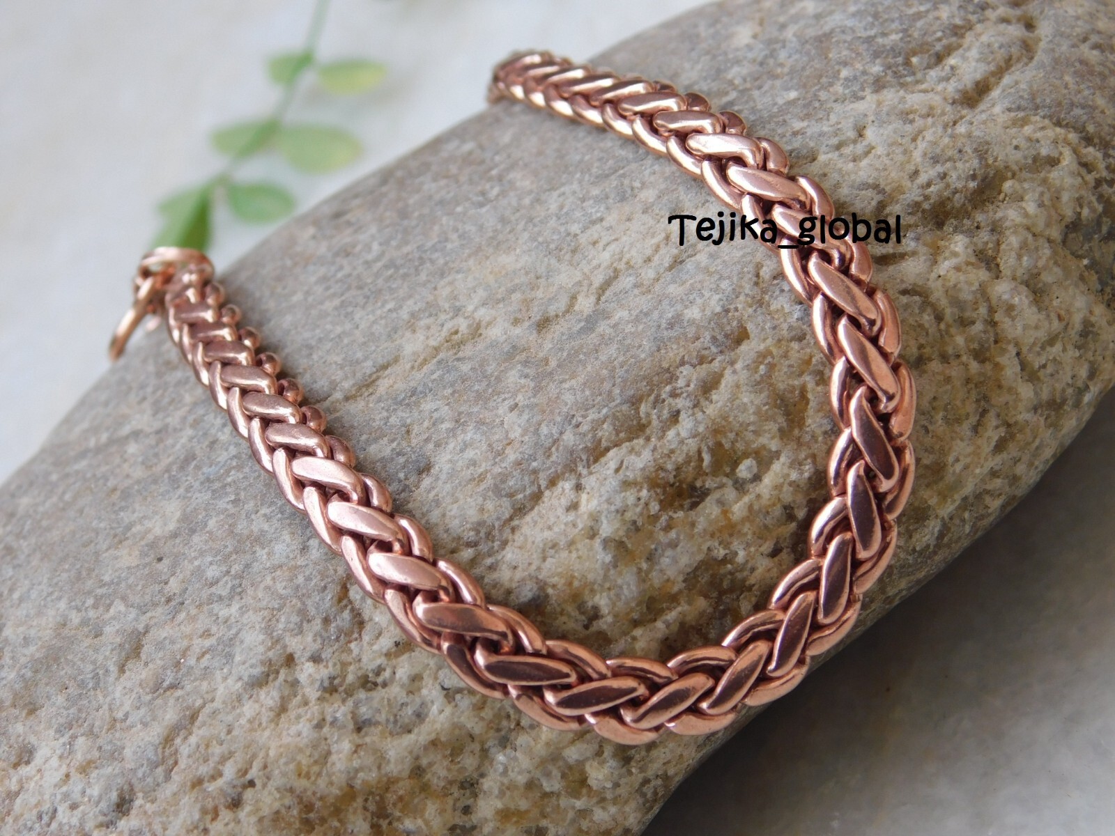 Heavy Chain Link Pure Copper Bracelet Arthritis Pain Relief Men’s Bracelets,
