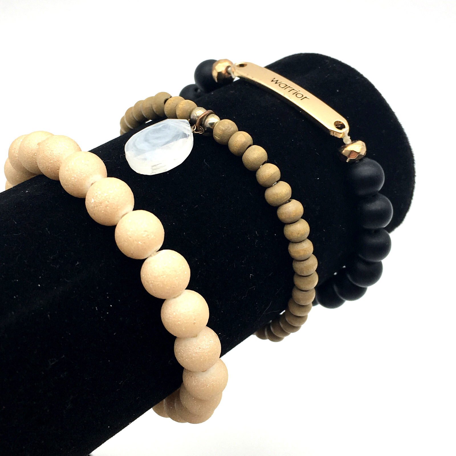 Lot of 10 Bracelets, Acrylic, Metal, Sugar, Wood, Glass Beads, $10 + Free Ship