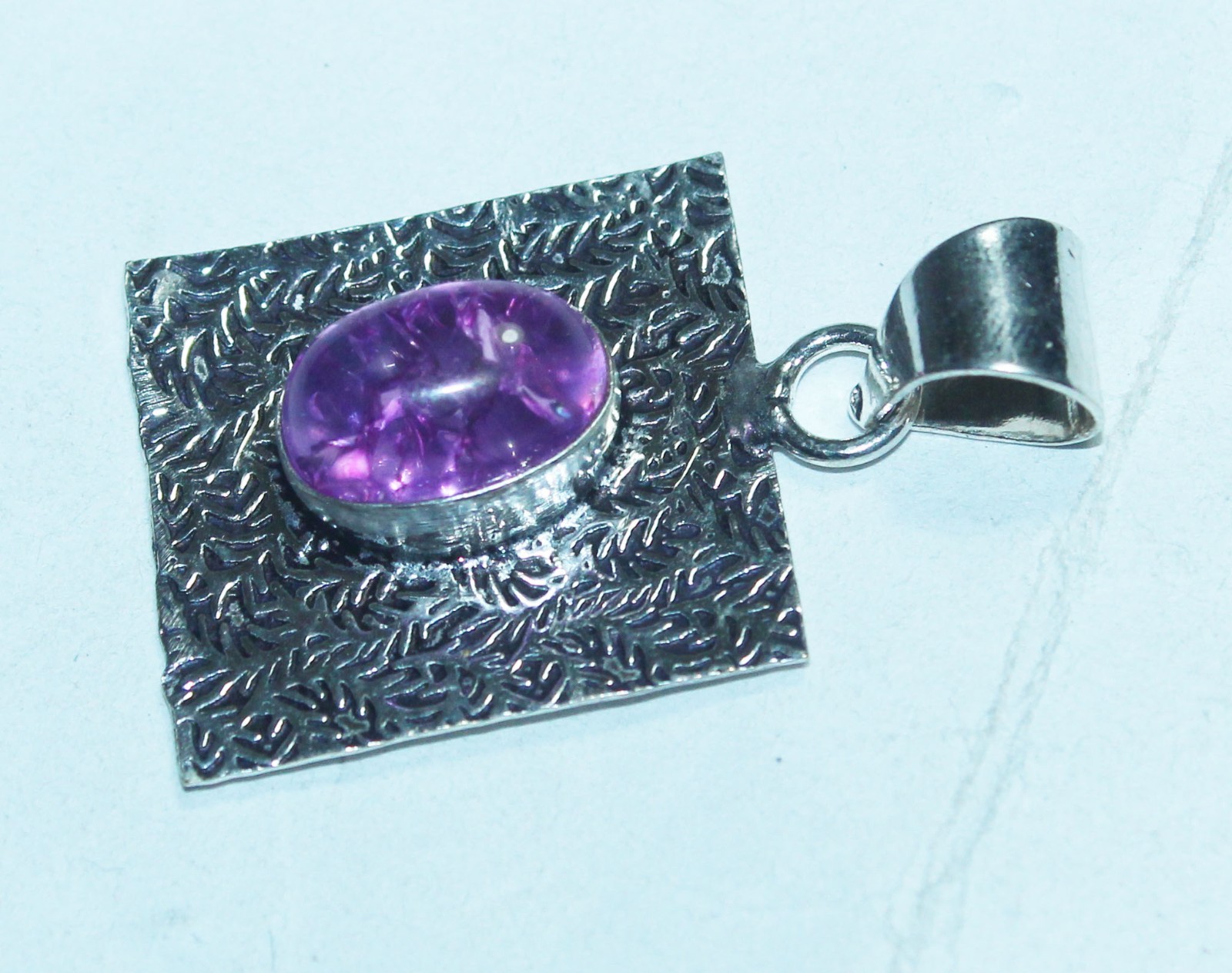Hydro Amethyst Oval Shape Handmade Gemstone Pendant Jewelry Pendant Size 1.5 Inc