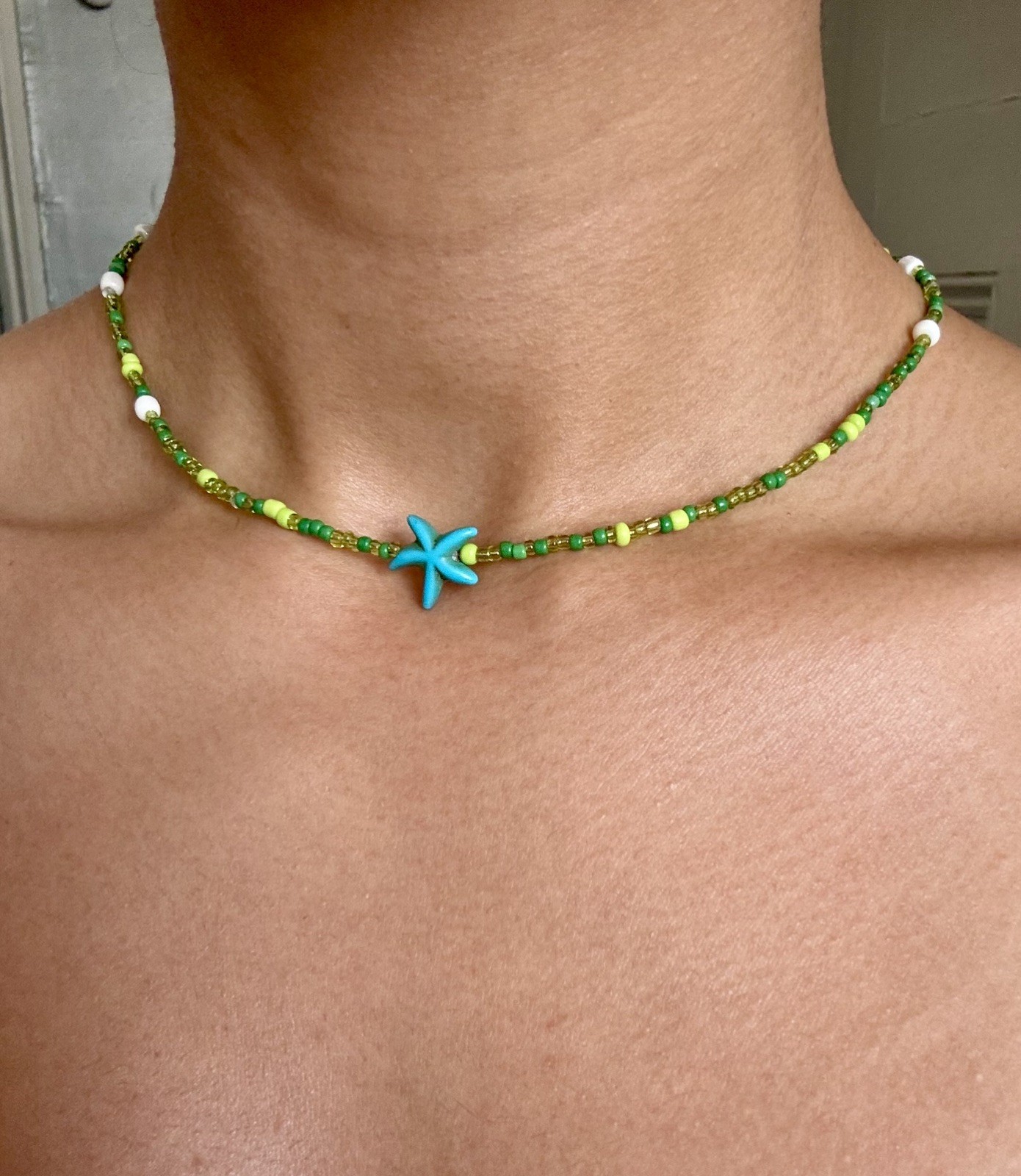 Stunning summer holiday vibe beaded necklace