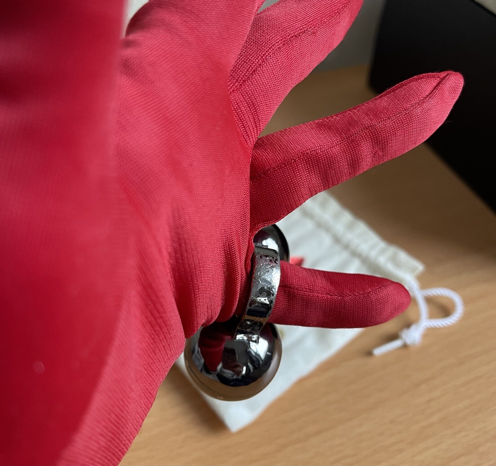 AMBUSH OVERSIZED EYE GOT BALLZ EYEBALSS DOUBLE RING SIZE 7