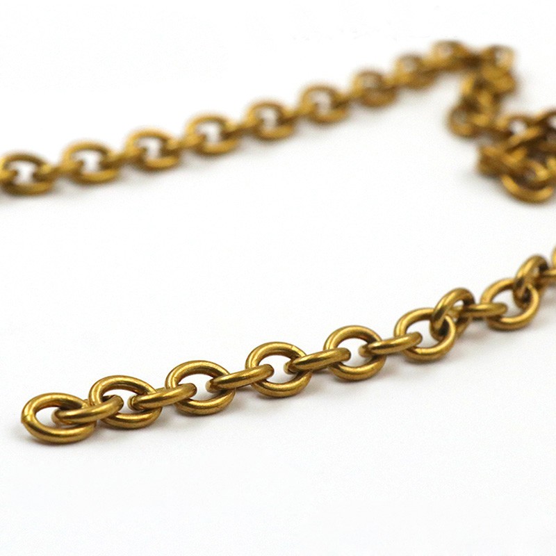 Solid Brass Chain 4~14mm Width Necklace Jewelry Bags Craft Chain Sold Per Meters