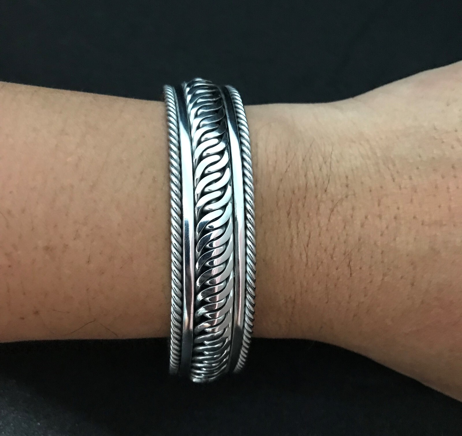 Bracelets Bangle Handmade Stainless Steel welding wire Silver Color #14