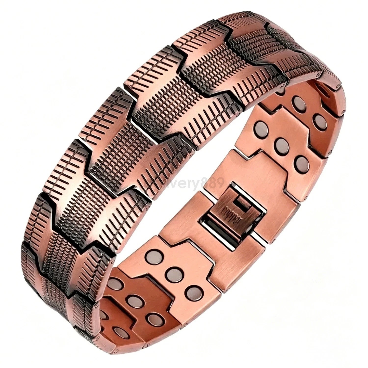 100% Pure Copper Bracelet 3500 Gauss Magnetic Therapy Strong Healing & Regulator