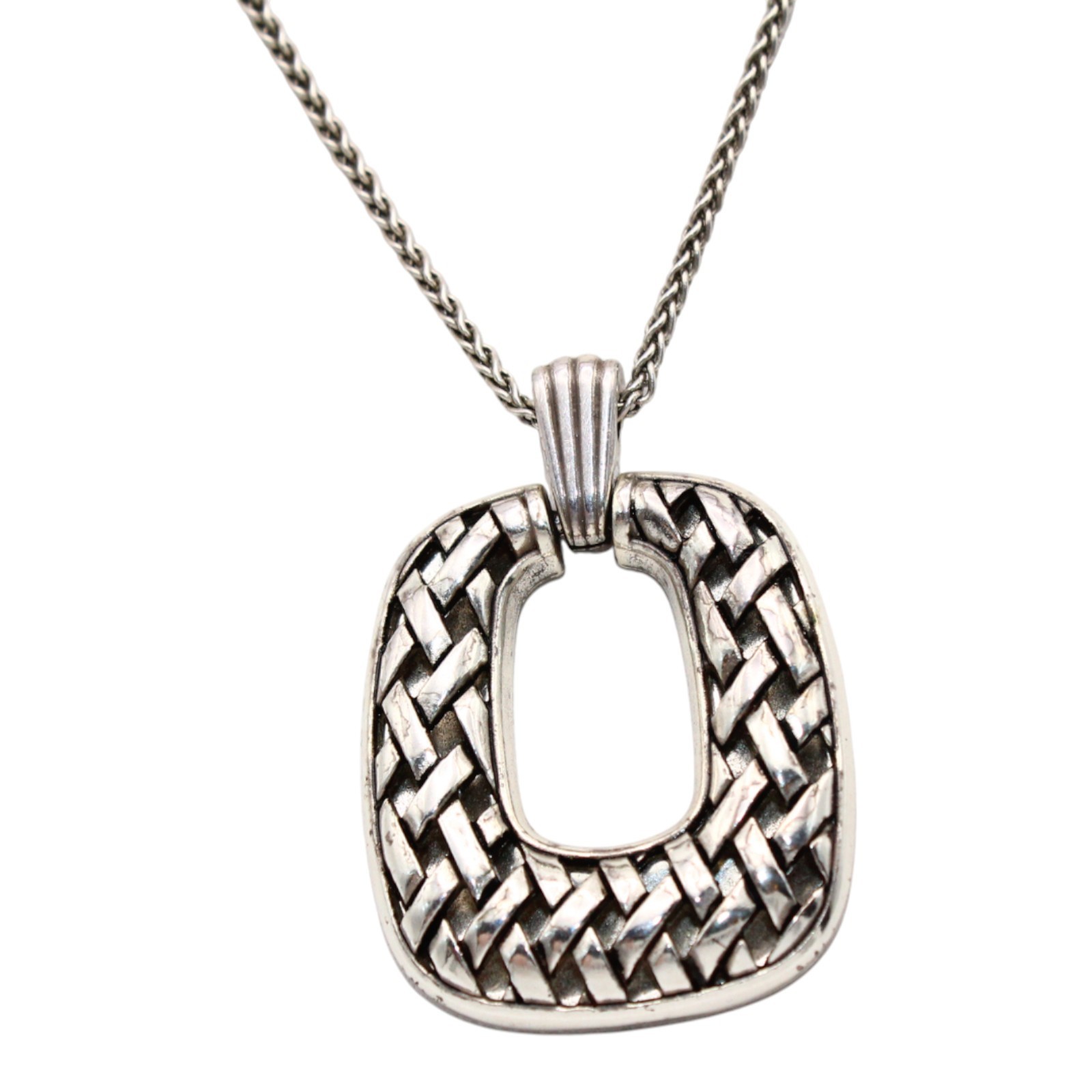 Brighton Antika Weave Silver Pendant Necklace