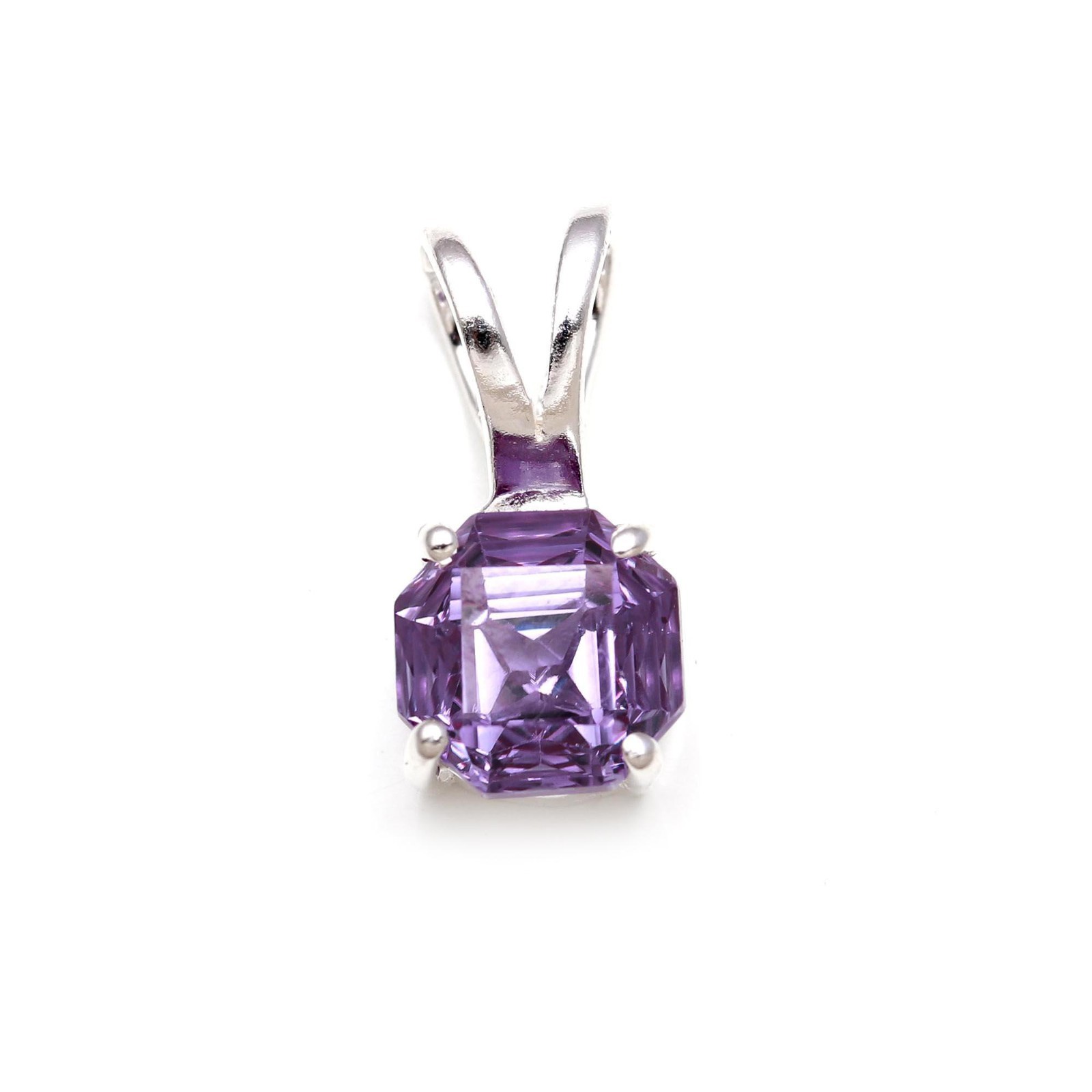 Color Changing Alexandrite Octagon Pendant 925 Sterling Silver Jewelry For Her