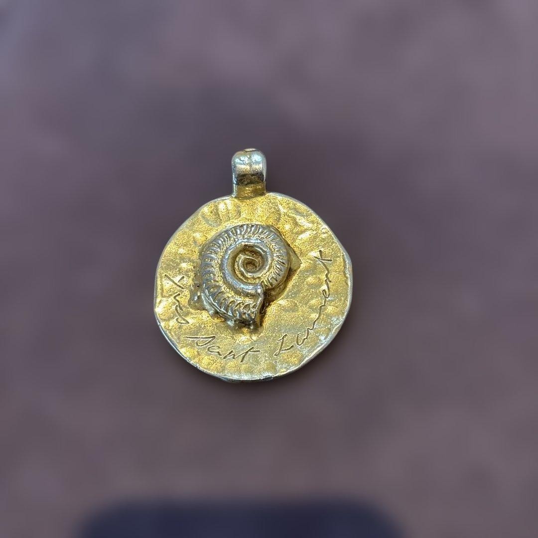 Vintage Saint Laurent Pendant Necklace 5.2cm Used