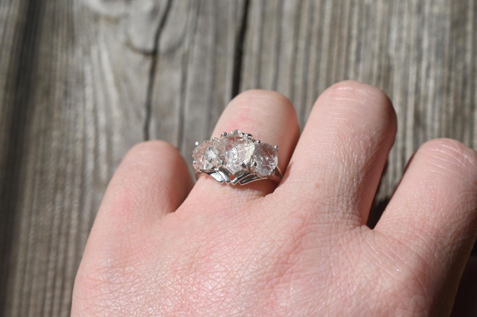 Engagement ring Lake county diamond sterling silver size 3 4 5 6 7 8 9 10 11 12