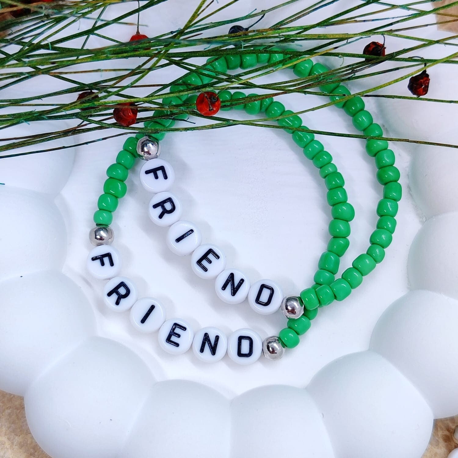 Handmade Stretch Bracelet/Boho Jewelry/Gift for Her/New Year Gift/Christmas gift