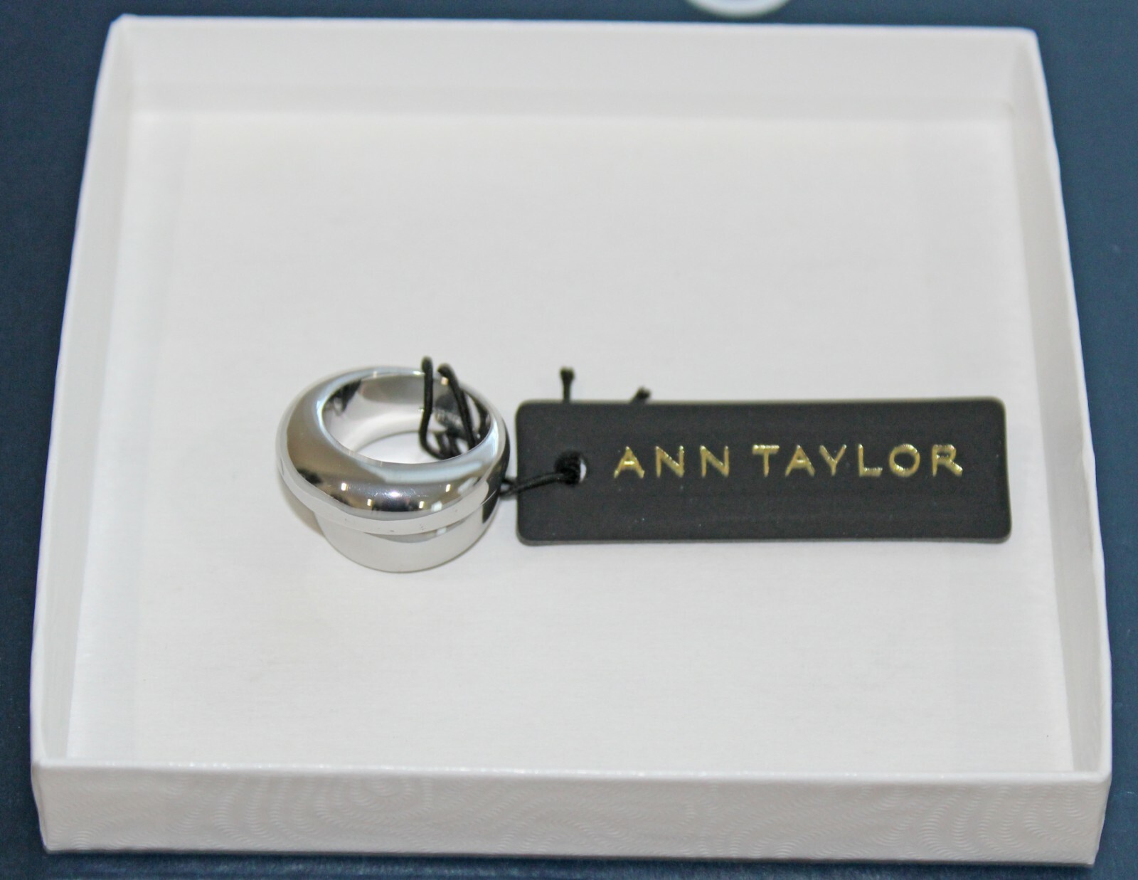 NEW Ann Taylor Silver Metal Ring Sz 7