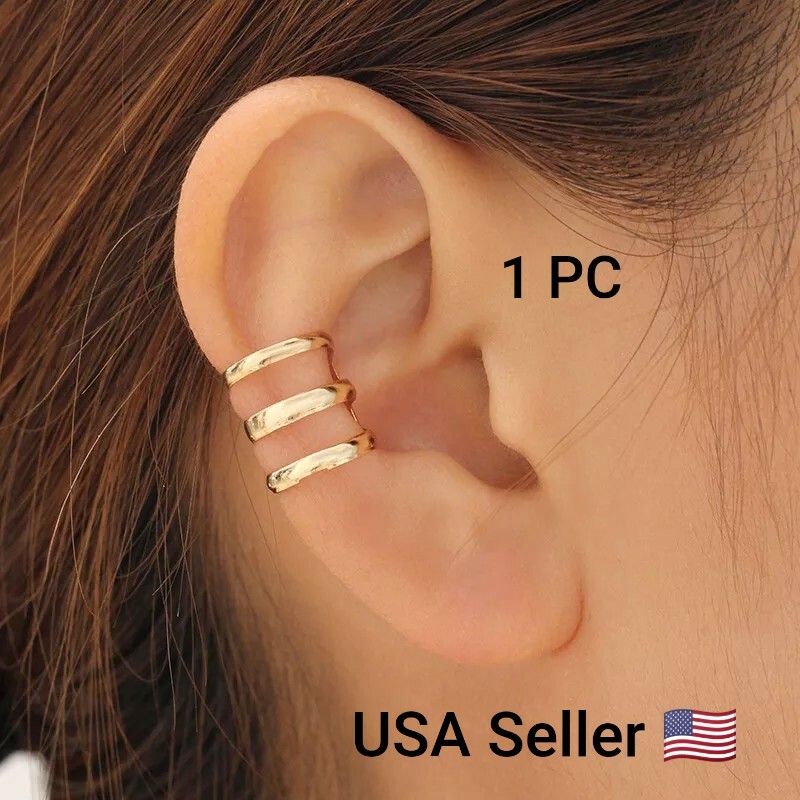 New style of ancient complex hollow U-shaped clip Earrings non pierced ear bone