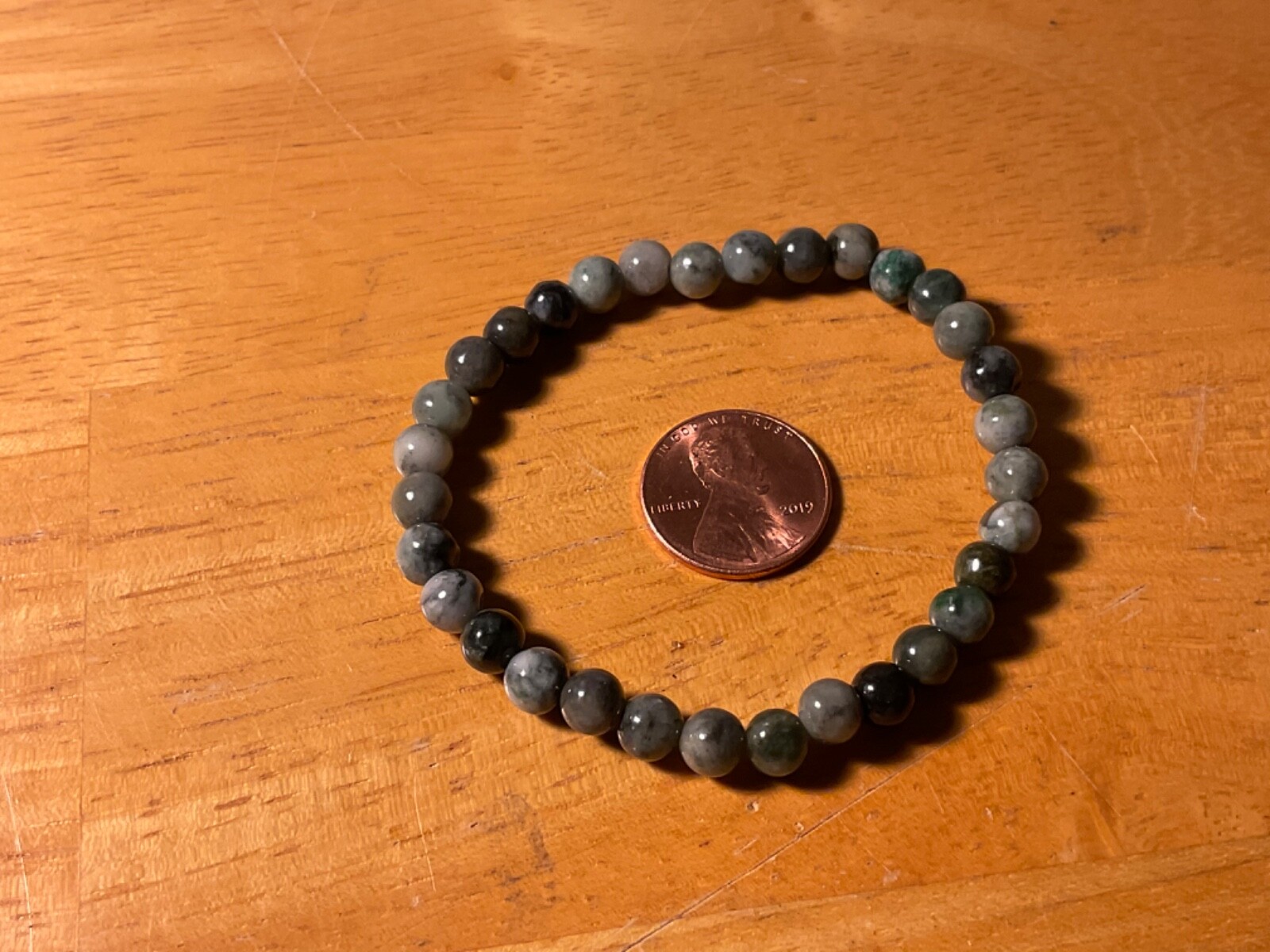 Stretchy Grade A Jade Bracelet – Not dyed or treated — One-Size-Fits-most