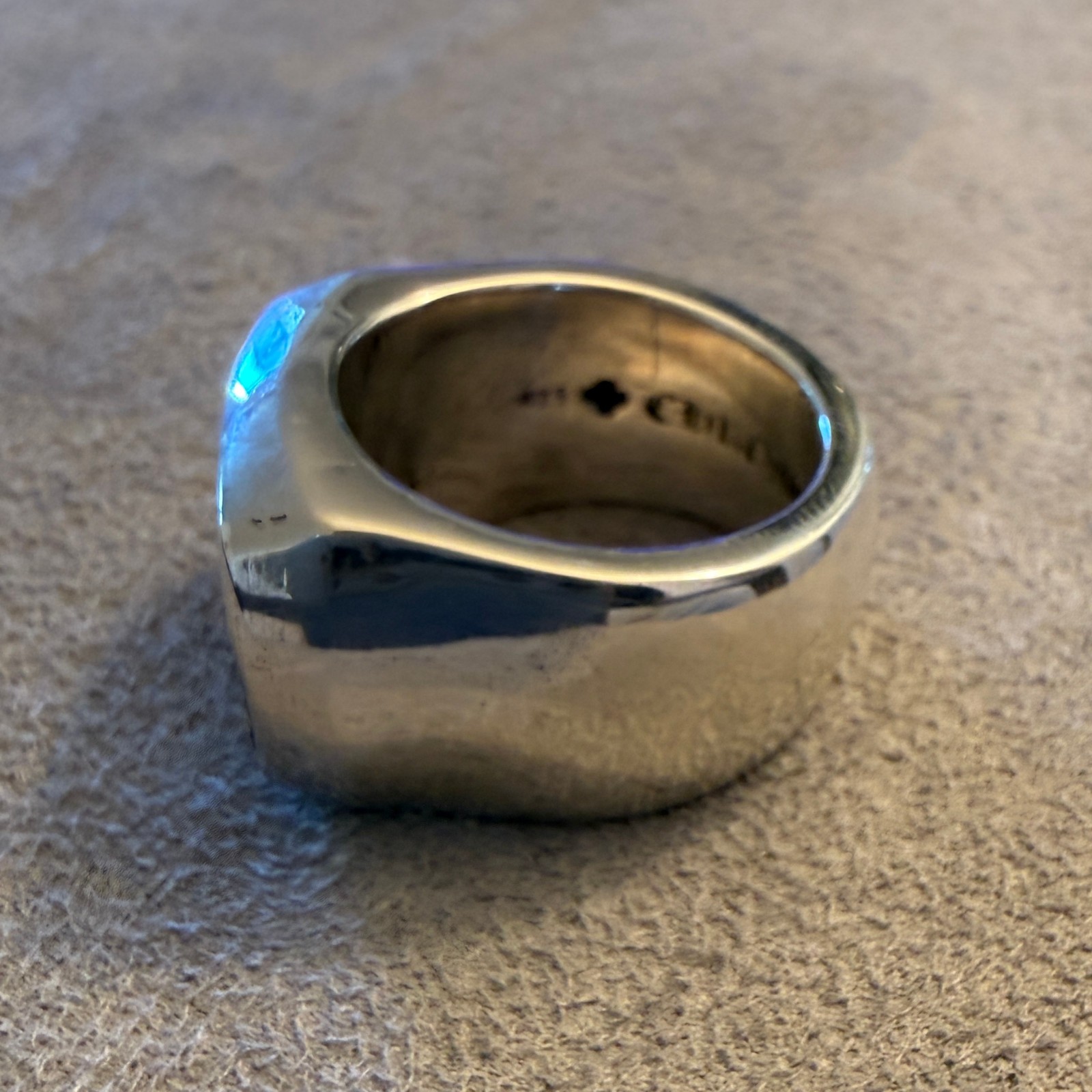 Chrome Hearts Big Pj Angel Silver Ring Size 9.75 *Pre Owned* RARE