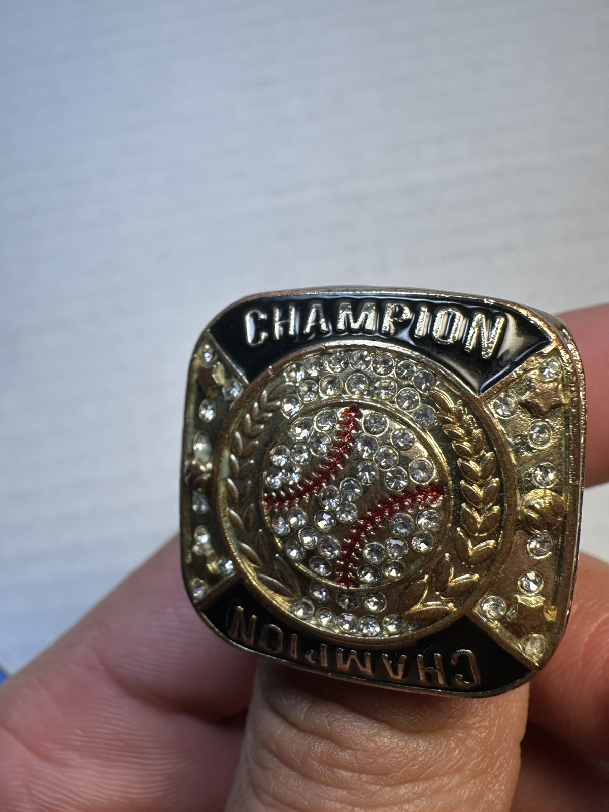 Baseball Championship Ring Trophy Award Gift Tournament Champions Finalist × 12