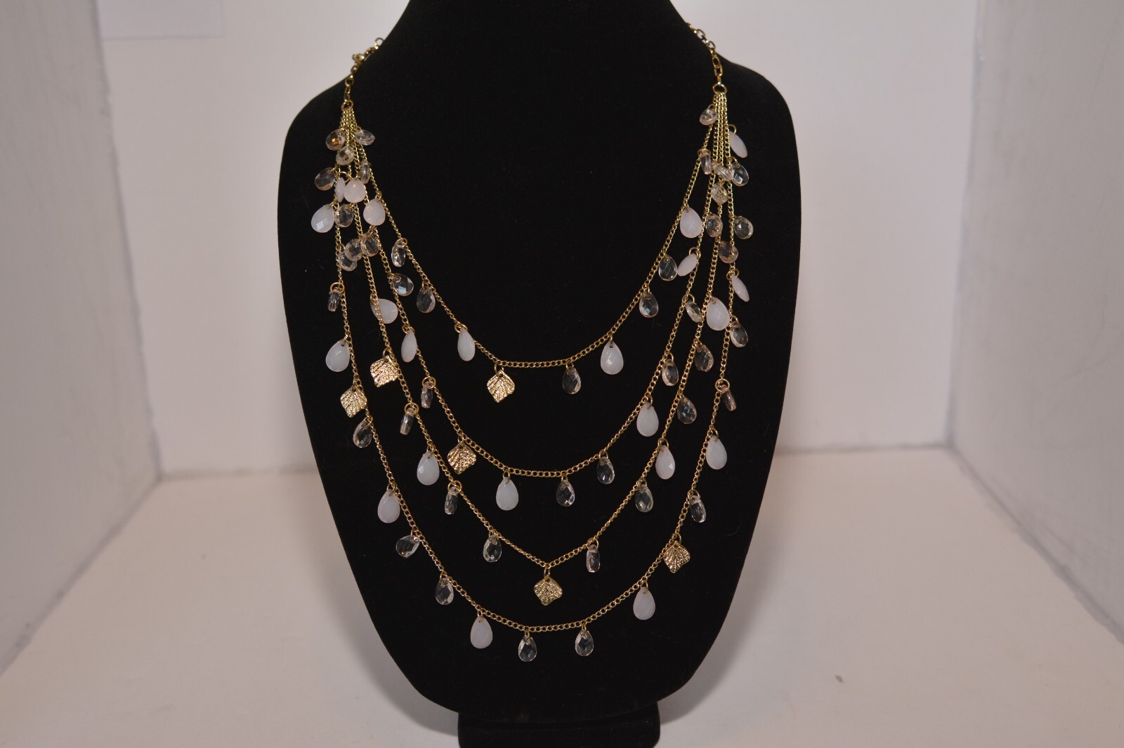 Gold Tone 4 Layered Necklace (#26)