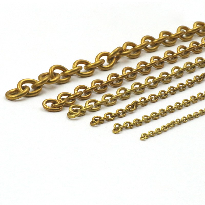 Solid Brass Chain 4~14mm Width Necklace Jewelry Bags Craft Chain Sold Per Meters