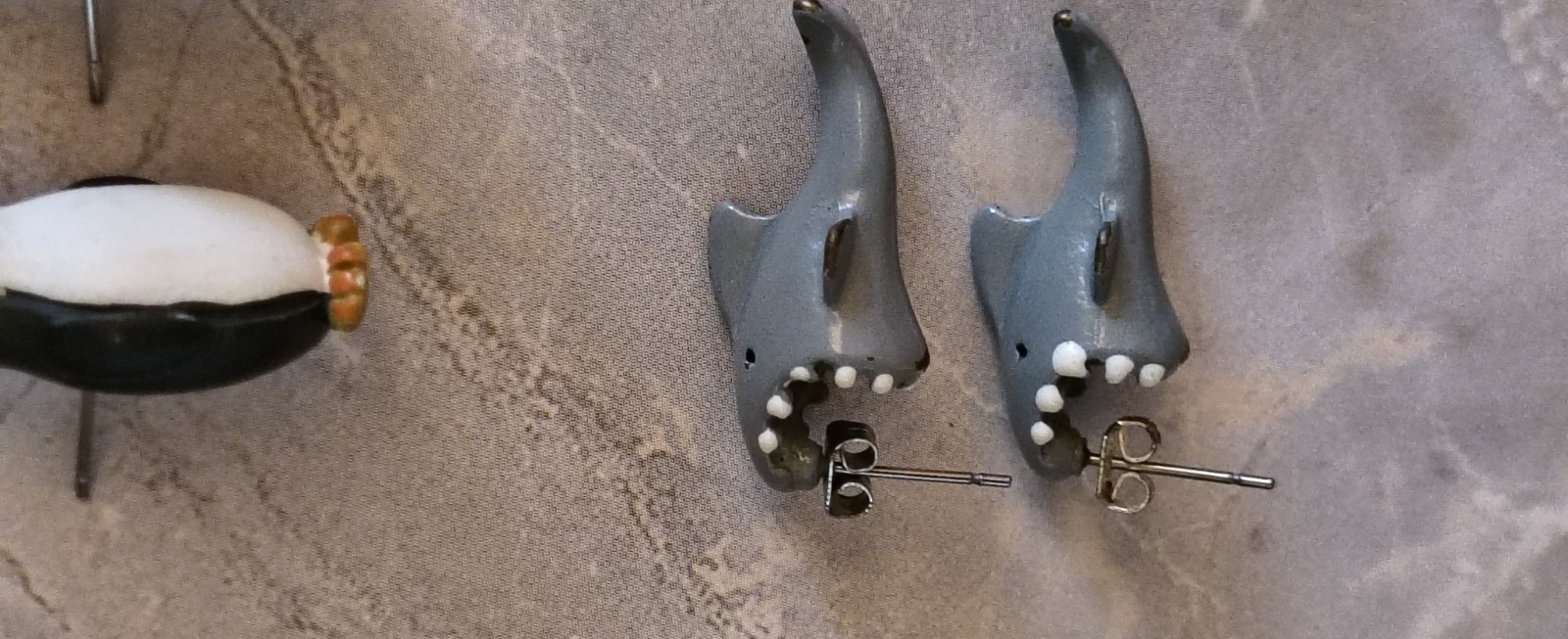 Earrings Lot Statement Novelty Multicolor Animals Cross Shark Gauges Mermaid