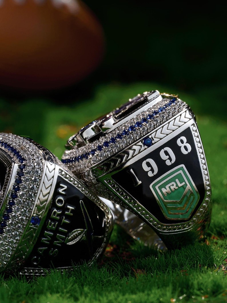 Fully Custom Championship Ring 925 Silver Personalized Team And Corporate Ring