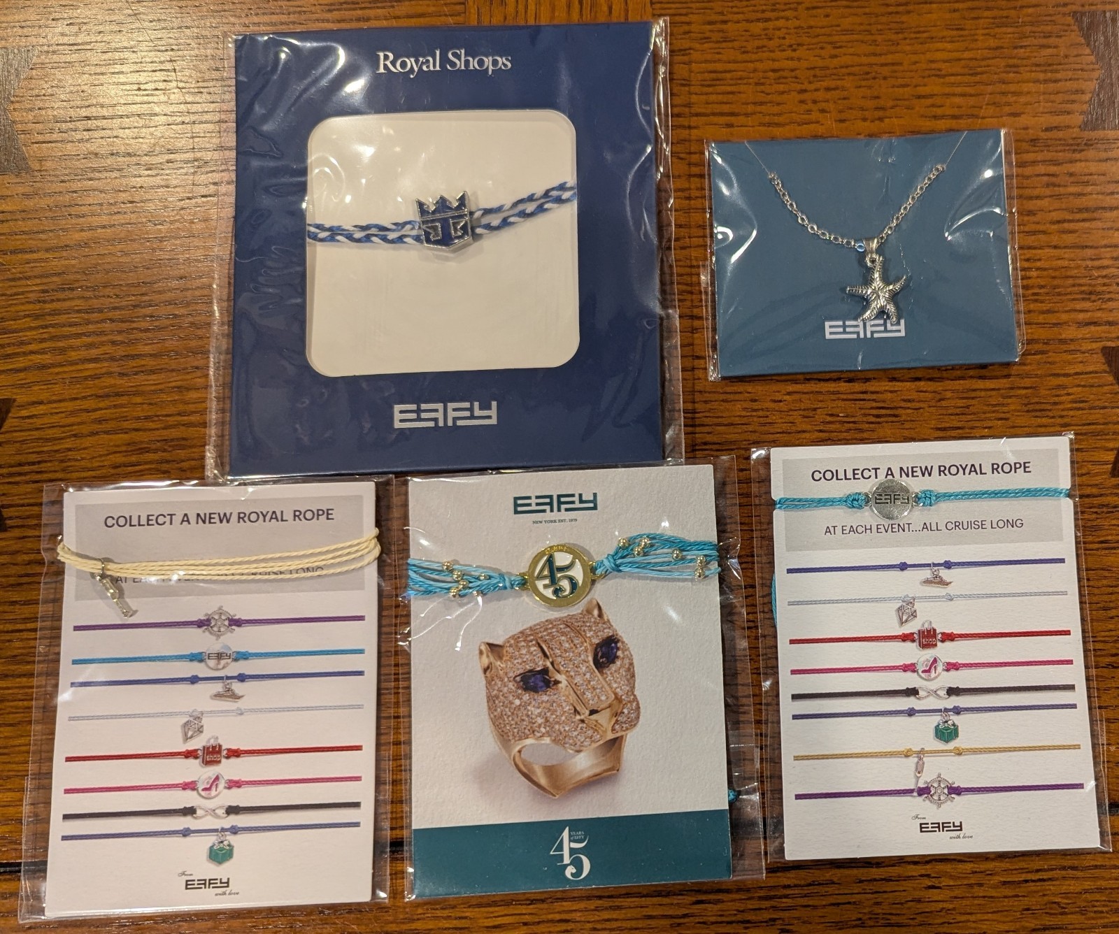 Effy Royal Caribbean Anchor Bracelet 4 Total Bracelets & Starfish Necklace – New