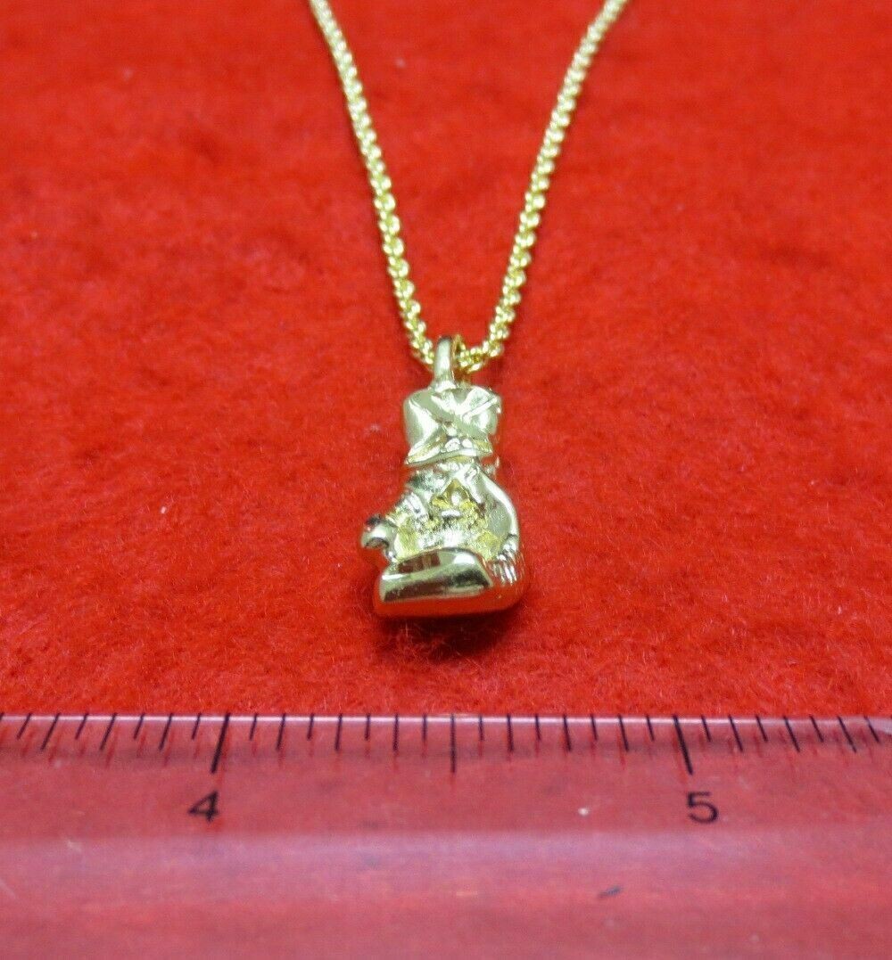 14 KT GOLD EP BOXING GLOVE CHARM PENDANT SPORTS WITH A 16″ ROPE CHAIN-2262