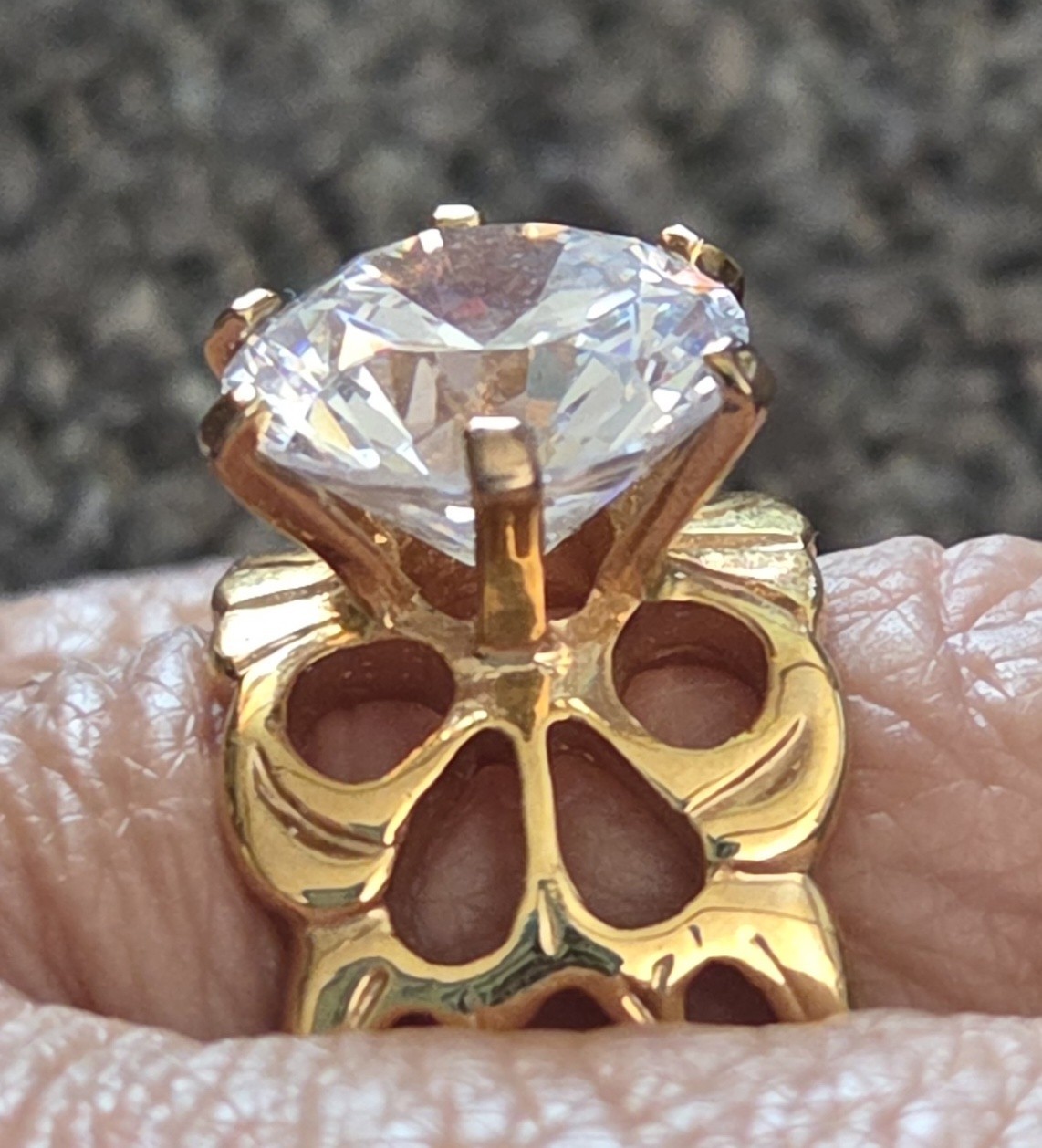 Palm Beach Jewelry Seta Flashy Cocktail Gold Ring – 7/7.5