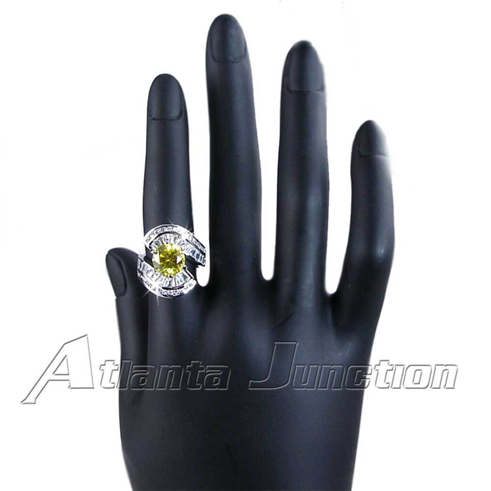 CONTEMPORARY_BRILLIANT YELLOW & CLEAR CZ RING_SZ-5