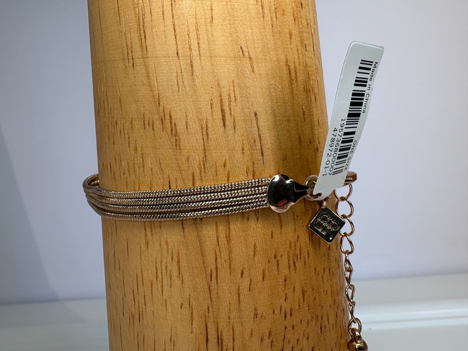 Banana Republic Goldtone Multi Four Strand Infinity Bracelet NWT