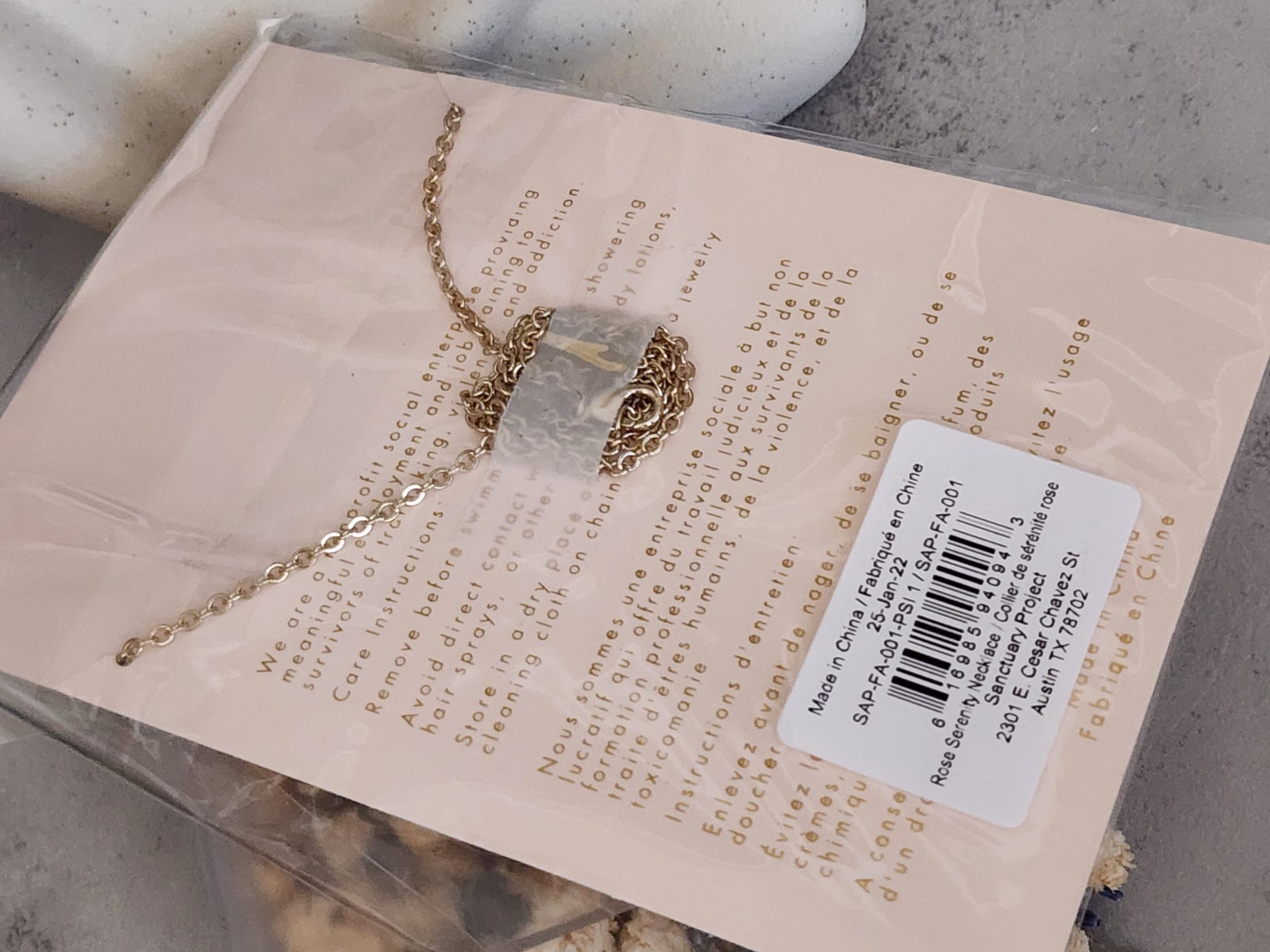 Sanctuary Project Rose Serenity Necklace MSRP $76 Brand New With Tags