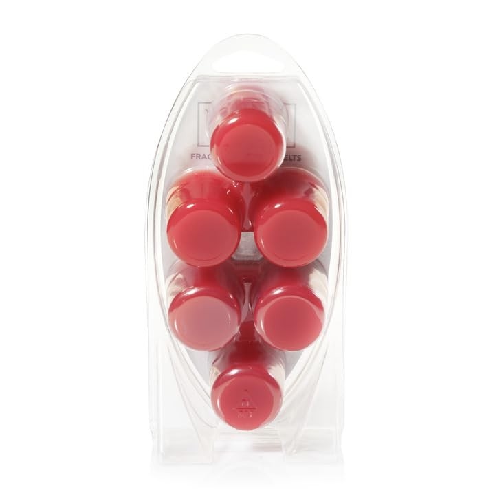 Yankee Candle Home Sweet Wax Melts 6 6 Count (Pack of 3), Medium Red