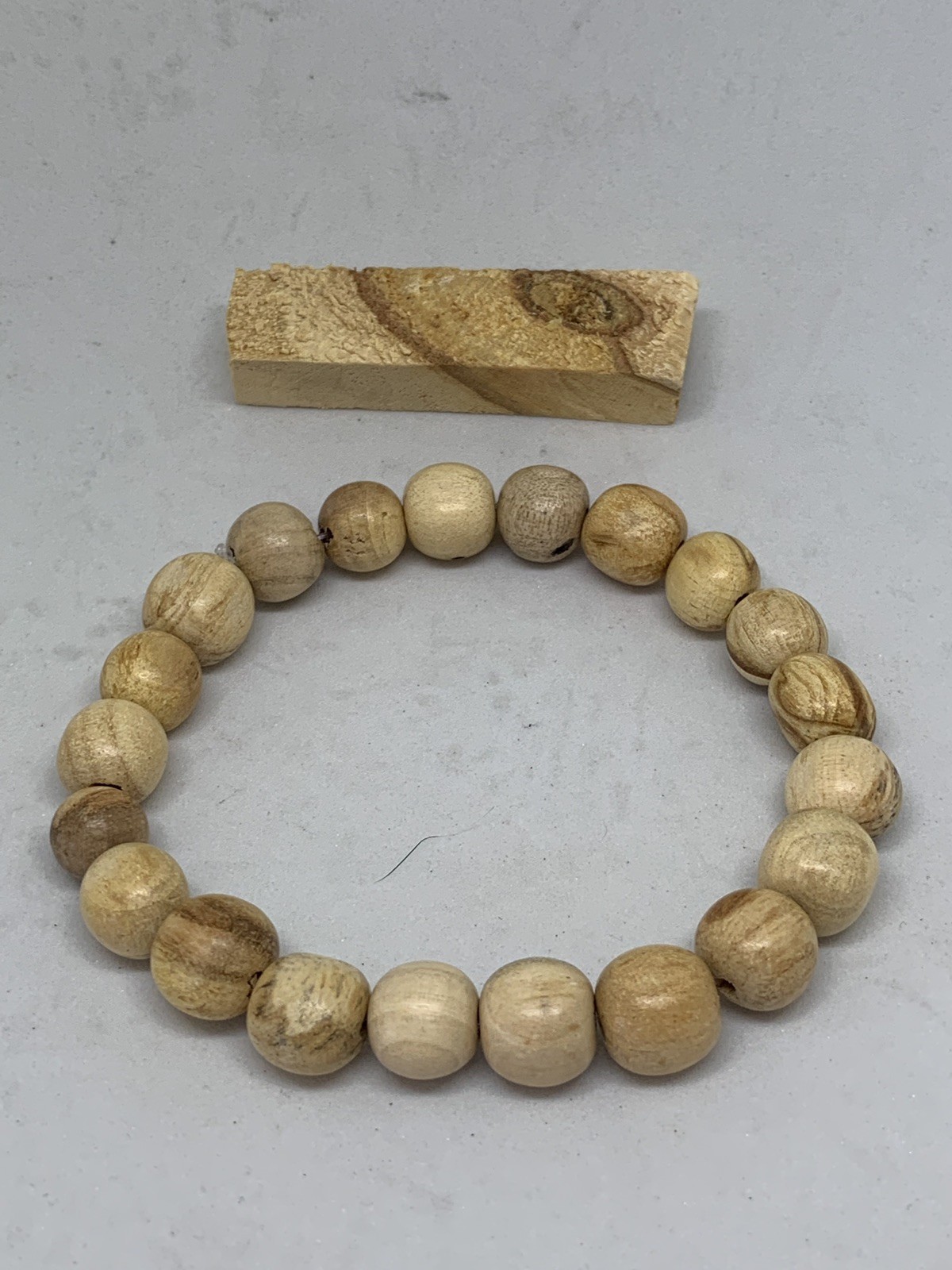9mm Palo Santo Wood Beads Bracelet hand-crafted made for meditation, relaxation