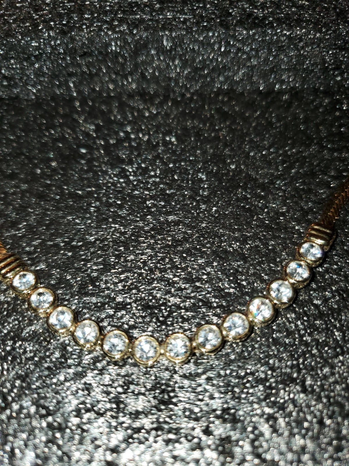Vintage 1990s Fashion Jewelry crystal gold plated 3 piece Set from Italy