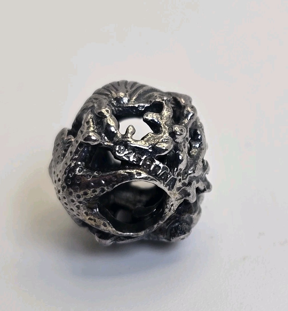 Trollbeads Treasures Sterling Silver Ocean Treasures Bead Starfish Shell Charm