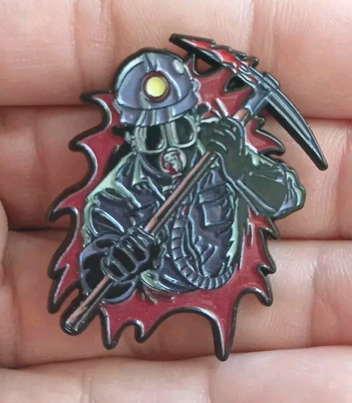 My Bloody Valentine 1981 Horror Movie Miner Killer Ax Custom ENAMEL PIN Rare 80