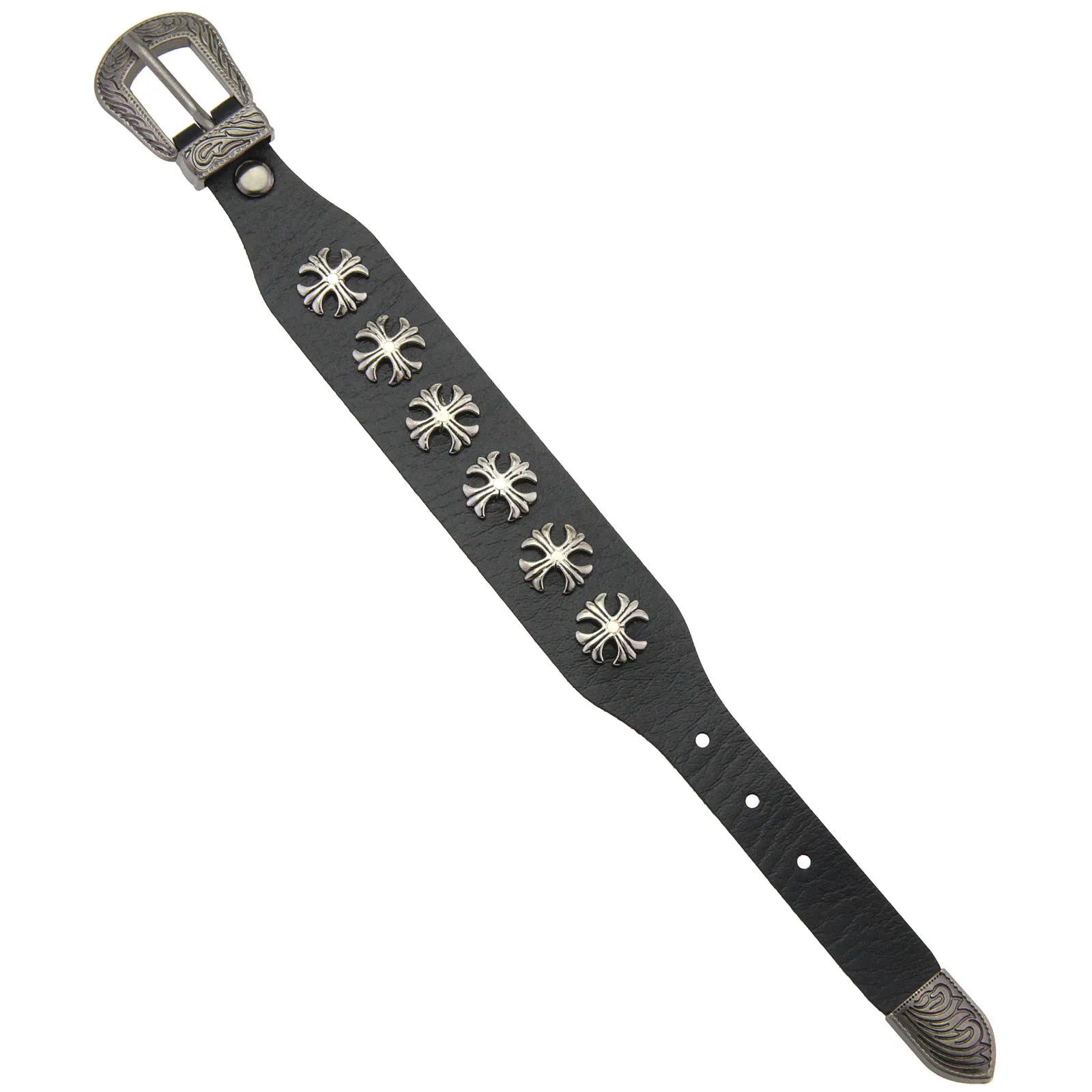 Punk Hip Hop Cross Vintage Bracelet Pu Leather Wrap Charm Bangles Accessories