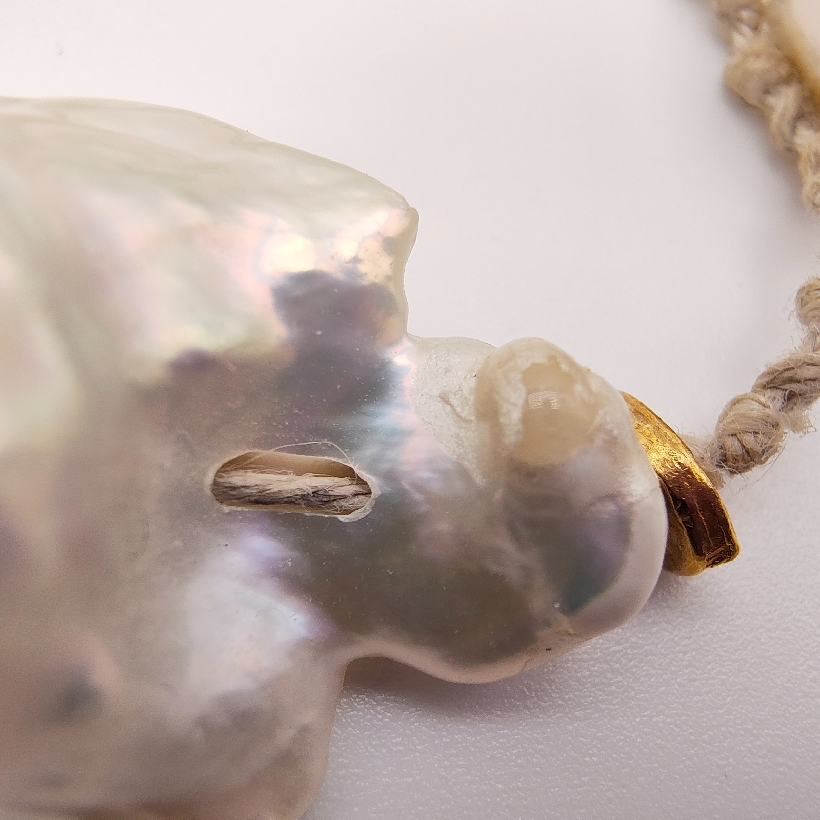 Velatti Convertible Toggle Necklace Cultured Baroque Pearl 18K Gold Plated Spain